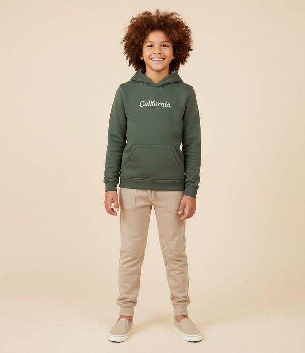 Pantalón Jogger Infantil en Modal con Recortes - Talle 5 a 14 años