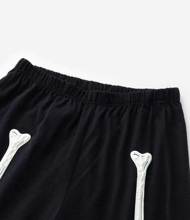 Pijama Infantil Estampa Esqueleto de Halloween - Talle 5 a 14 años 9