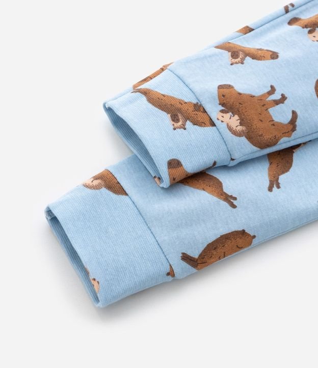 Pijama Infantil en Algodón con Estampa Carpinchos - Talle 2 a 14 años 9