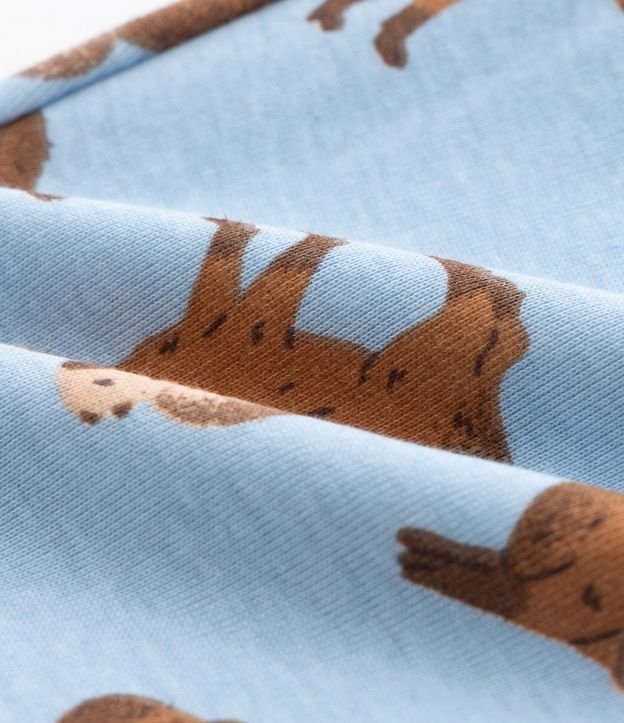 Pijama Infantil en Algodón con Estampa Carpinchos - Talle 2 a 14 años 8