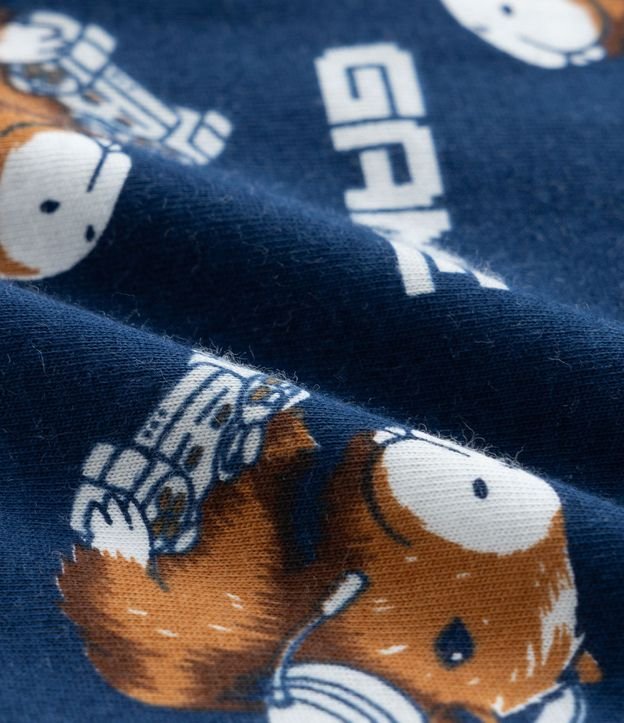 Pijama Infantil con Estampa Capivara Gamer - Talle 7 a 16 años 7