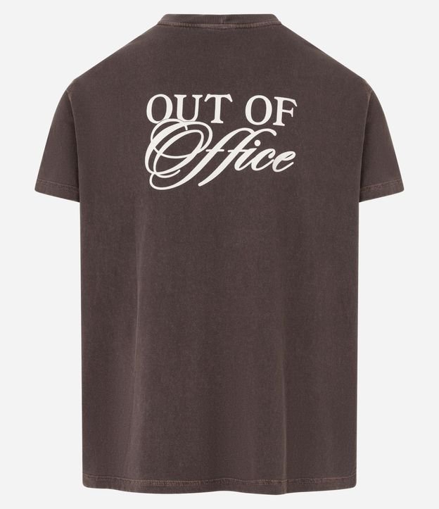 Remera Oversized Deportiva en Algodón Desteñido con Estampa Out of Office 6