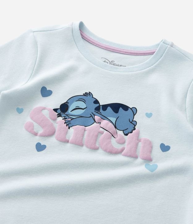 Pijama Infantil en Rib con Estampa de Stitch - Talle 5 a 14 años 13