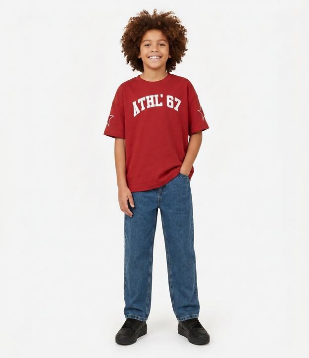 Pantalón Baggy Infantil en Jeans - Talle 5 a 14 años