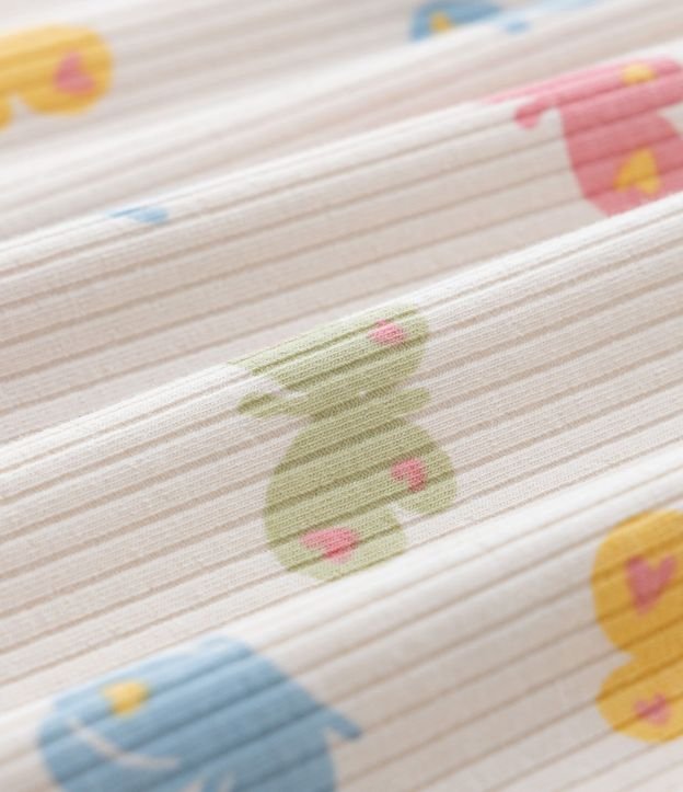 Vestido Infantil Canelado con Estampa Mariposas - Talle 1 a 6 años 4