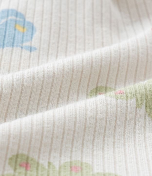 Short Infantil Canelado con Estampa Mariposas - Talle 1 a 6 años 5