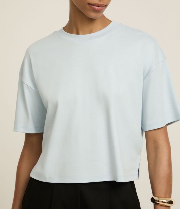 Remera Boxy en Algodón Peruano con Manga Amplia 3