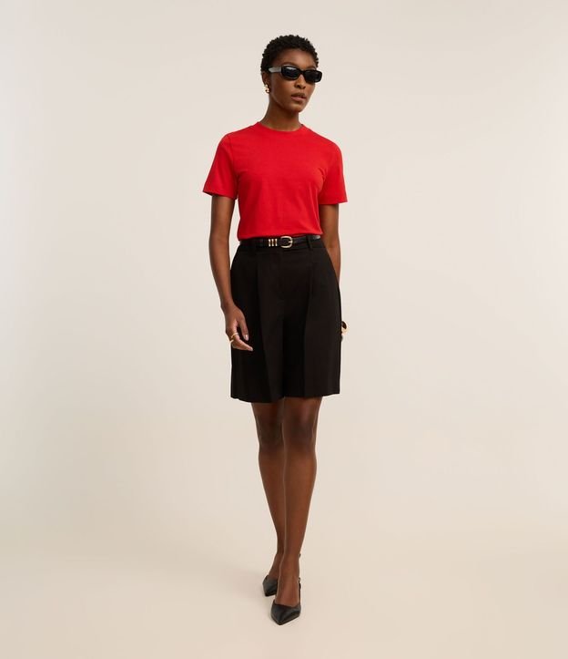 Blusa en Rib con Cuello Redondo 2