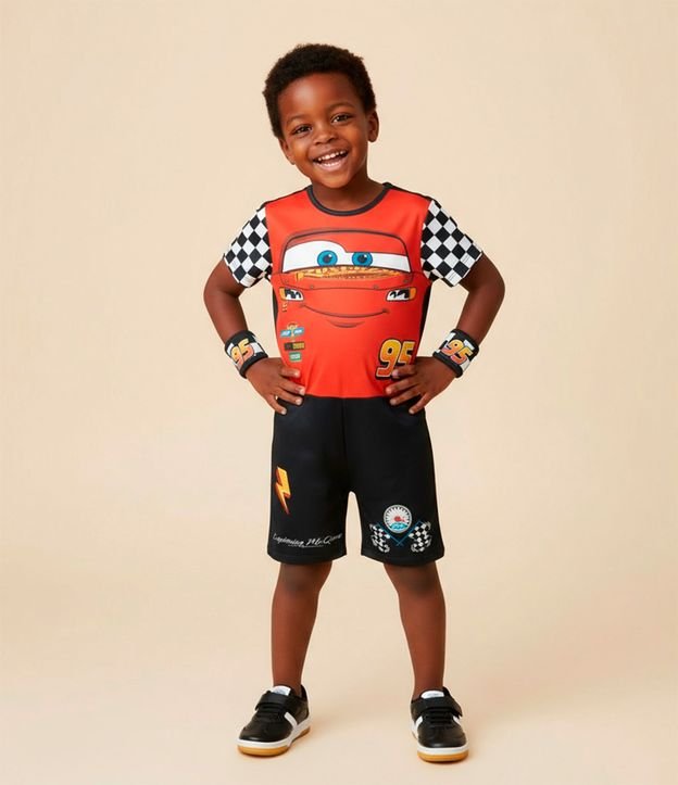 Mono Infantil con Estampa Rayo Mcqueen - Talle 3 a 8 años