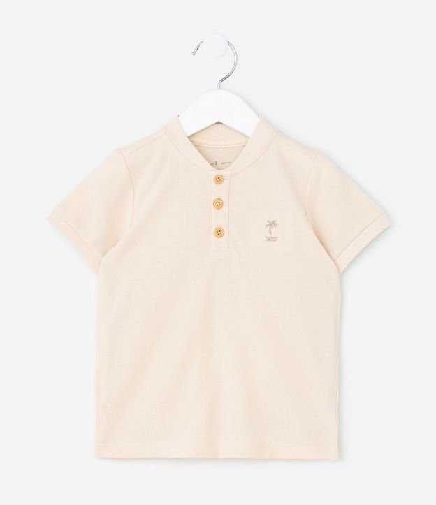 Conjunto Infantil en Piquet con Cuello Henley - Talle 1 a 6 años 2