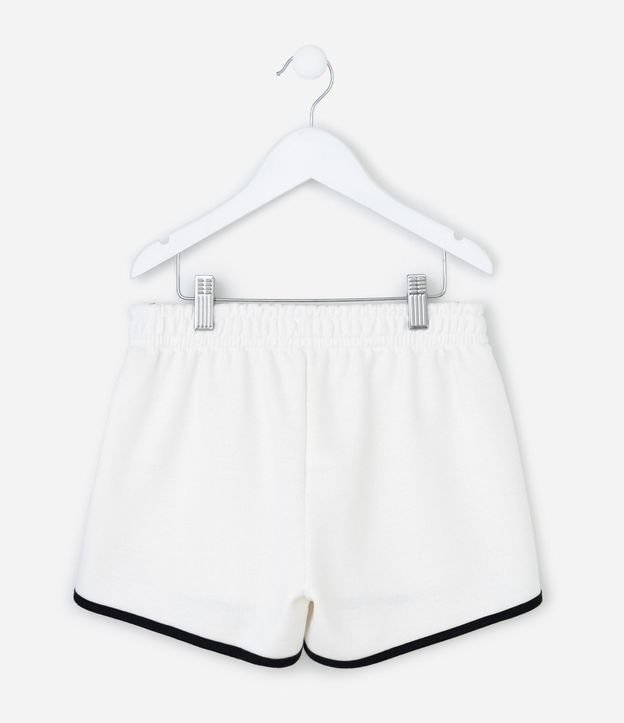 Short Runner Infantil en Algodón con Acabado Contrastante - Talle 5 a 14 años 2
