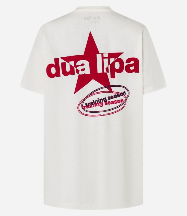 Remera alargada en Algodón con Estampa Frente y Espalda Dua Lipa 6