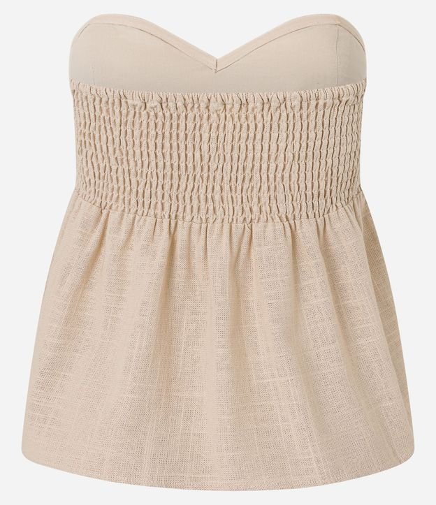 Blusa sin Bretel en Viscolino con Cuerdas en el Busto 8