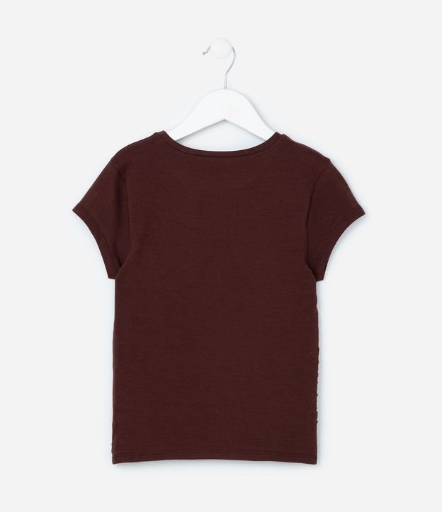 Blusa Infantil en Algodón con Drapeado Lateral - Talle 5 a 14 años 3