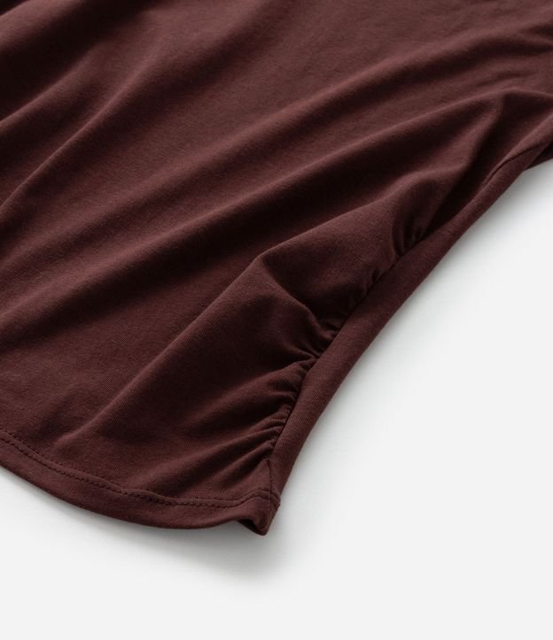 Blusa Infantil en Algodón con Drapeado Lateral - Talle 5 a 14 años 5