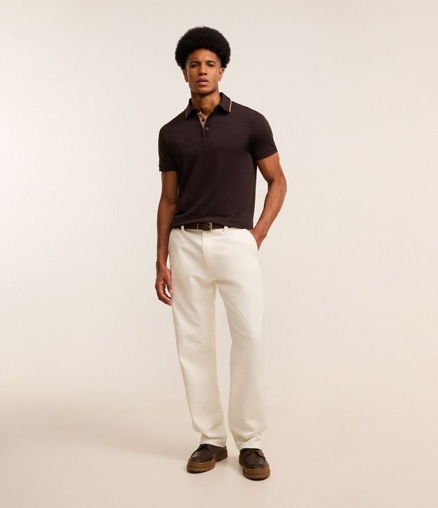 Camisa Polo Regular en Gamuza de Algodón Peruano 2