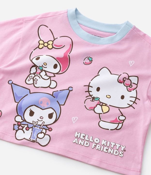 Pijama corto Infantil con Estampa Hello Kitty y Amigas - Talle 5 a 14 años 12