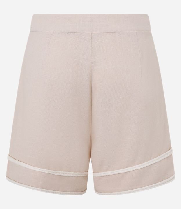 Short en Viscolino con Detalle de Cuerda en la Bajo 9