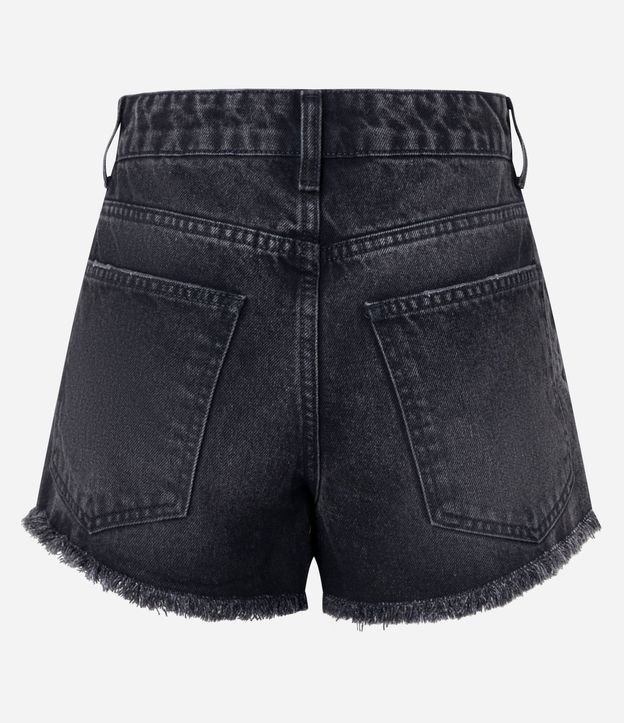 Short Slim en Jeans con Desgastados y Terminación Deshilachada 7