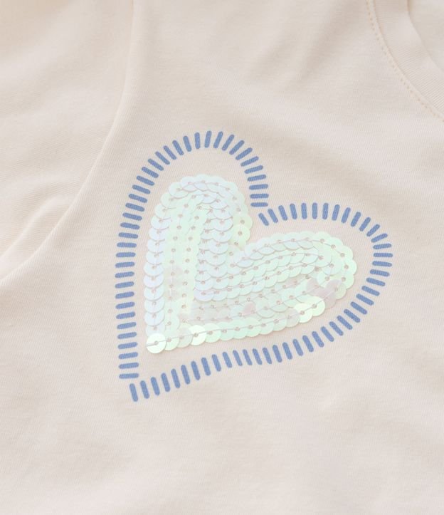 Blusa Cropped Infantil con Bordado en Lentejuelas - Talle 5 a 14 años 5