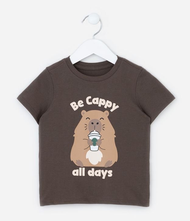 Remera Infantil con Estampa Carpincho Be Cappy - Talle 1 a 6 años 2