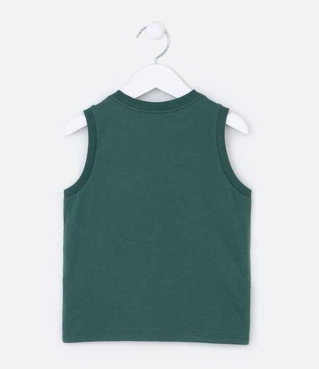 Musculosa Infantil con Pequeño Bolsillo Estampa Tortuga - Talle 1 a 6 años 3