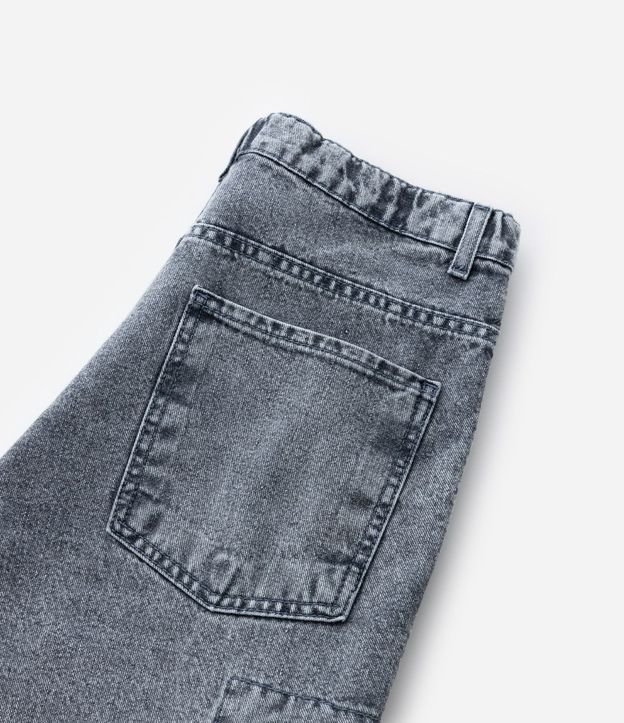Pantalón Baggy Infantil en Jeans con Bolsillos Cargo - Talle 5 a 14 años 7