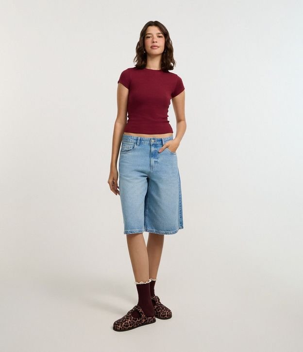 Blusa Básica Justa y Alargada en Rib 2