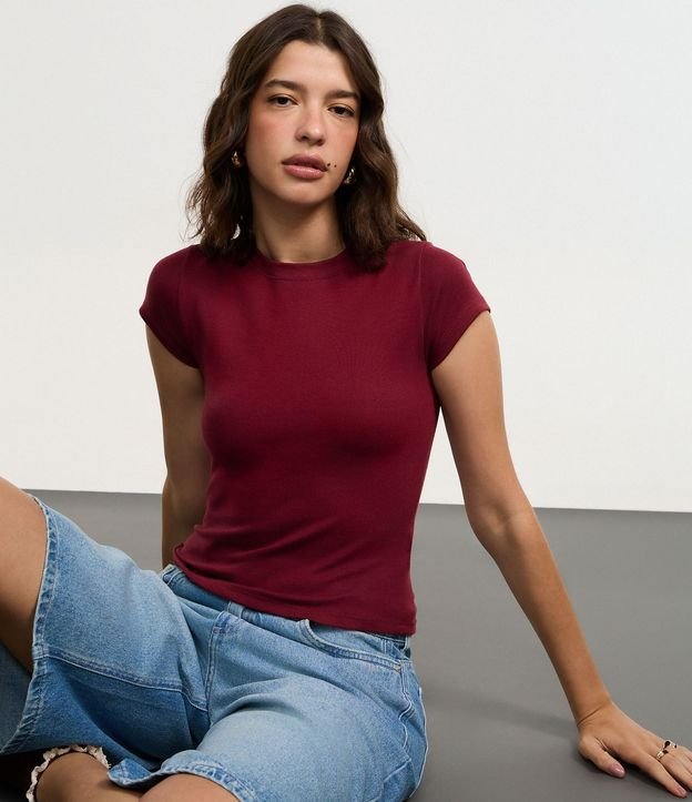 Blusa Básica Justa y Alargada en Rib 4