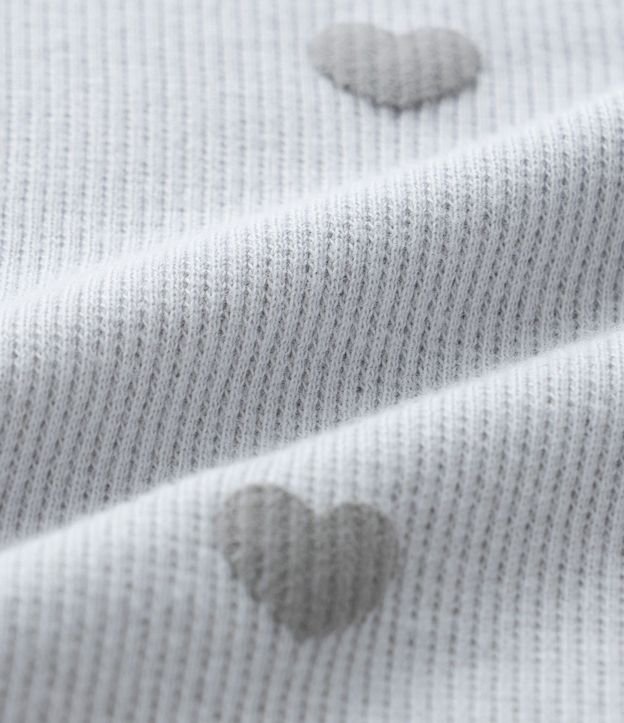 Blusa Infantil Acanalada con Estampa Corazones - Talle 1 a 6 años 3