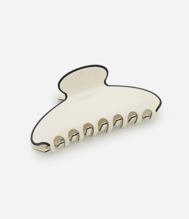 Pinza para el Pelo Grande con Borde Contrastante