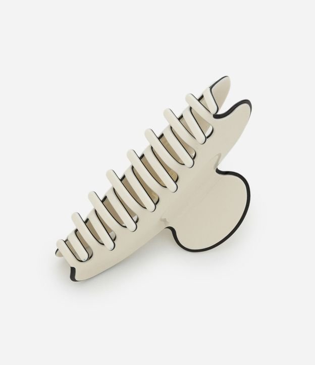 Pinza para el Pelo Grande con Borde Contrastante 2