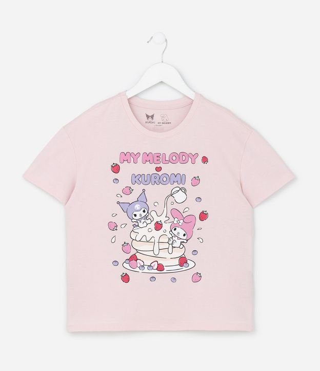 Remera Infantil con Estampa My Melody y Kuromi - Talle 5 a 14 años