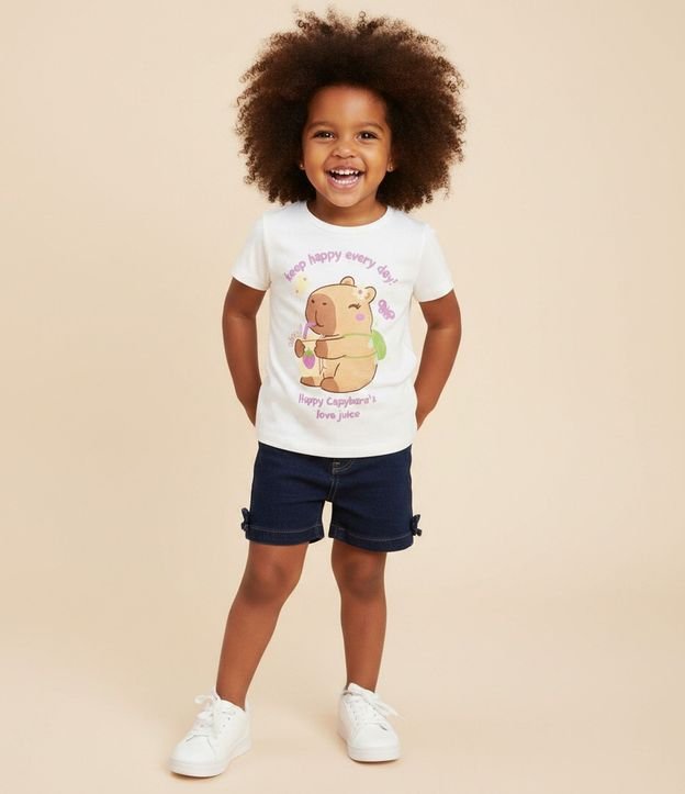 Blusa Infantil con Estampa Carpincho - Talle 1 a 6 años