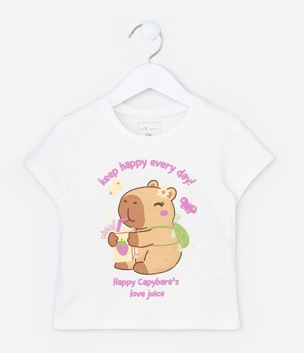 Blusa Infantil con Estampa Carpincho - Talle 1 a 6 años