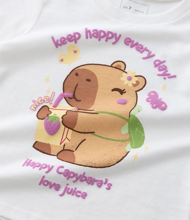 Blusa Infantil con Estampa Carpincho - Talle 1 a 6 años 6