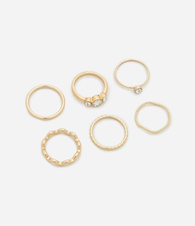 Kit 06 Anillos Metalizados con Modelos Variados