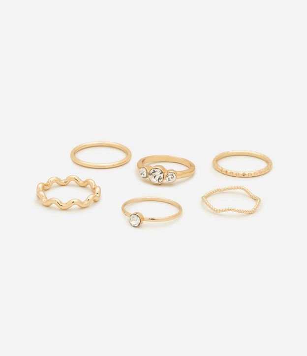 Kit 06 Anillos Metalizados con Modelos Variados 2
