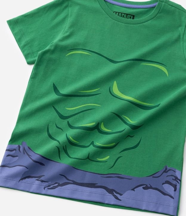 Pijama Corto Infantil con Estampa Hulk - Talle 3 a 8 años 9