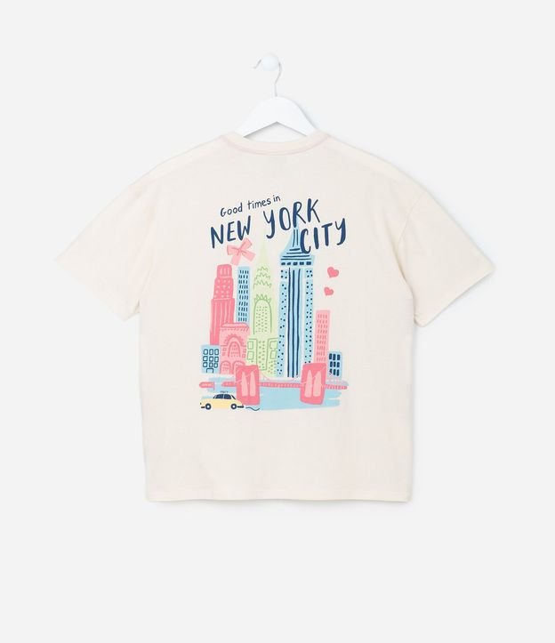 Blusa Infantil Oversized con Estampa New York - Talle 5 a 14 años 3