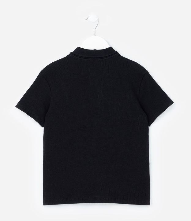 Remera Infantil en Rib con Cuello Polo - Talle 5 a 14 años 3