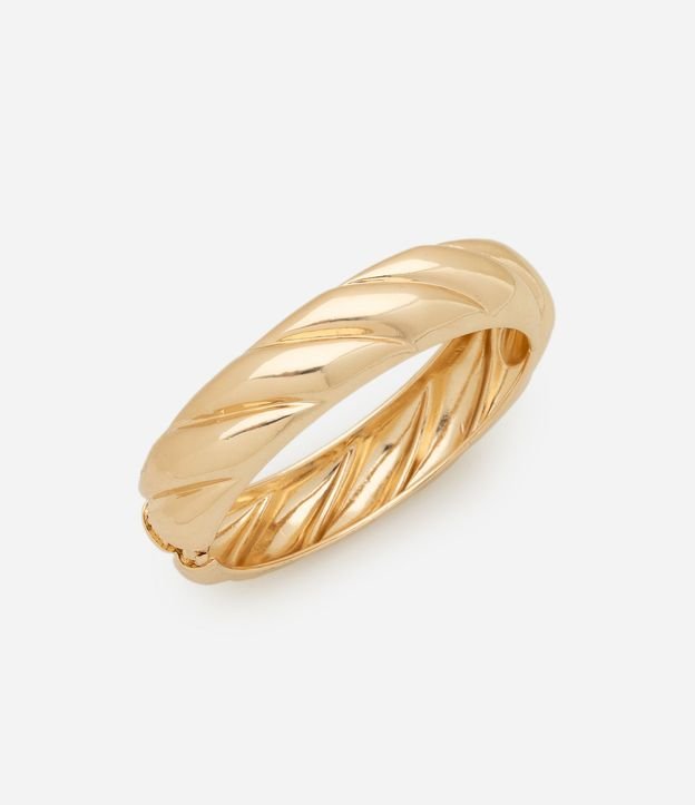 Pulsera Rígido en Metal con Textura