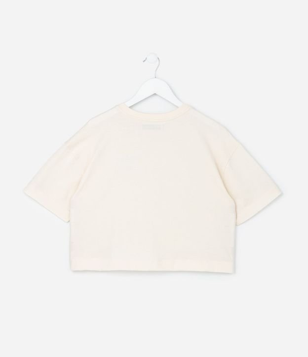 Remera Boxy Corta Infantil con Bordado Corazón - Talle 5 a 14 años 3