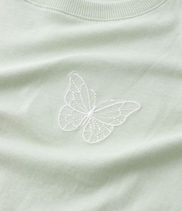 Remera Corta Infantil con Estampa Mariposa - Talle 5 a 14 años 5