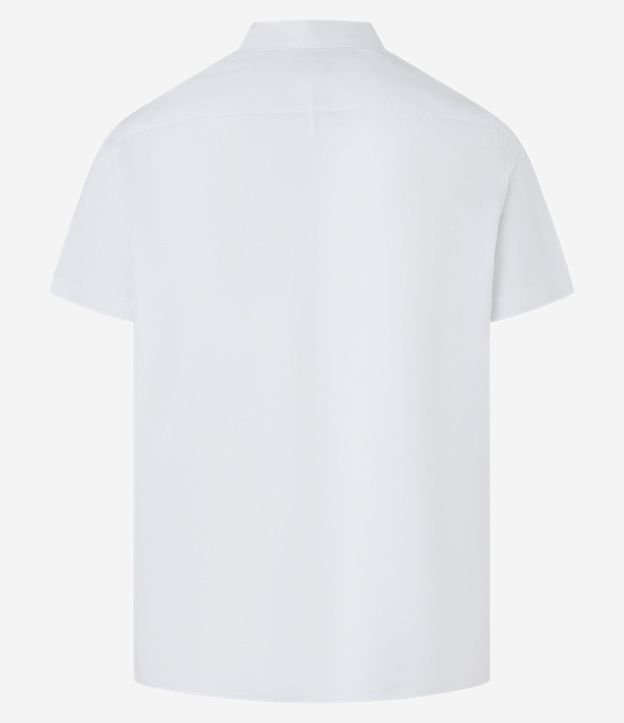 Camisa Regular en Tricolina con Fibra de Bambú Abotonado y Bolsillo 8