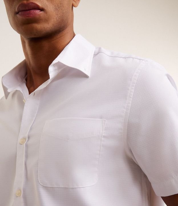 Camisa Regular en Tricolina con Fibra de Bambú Abotonado y Bolsillo 3