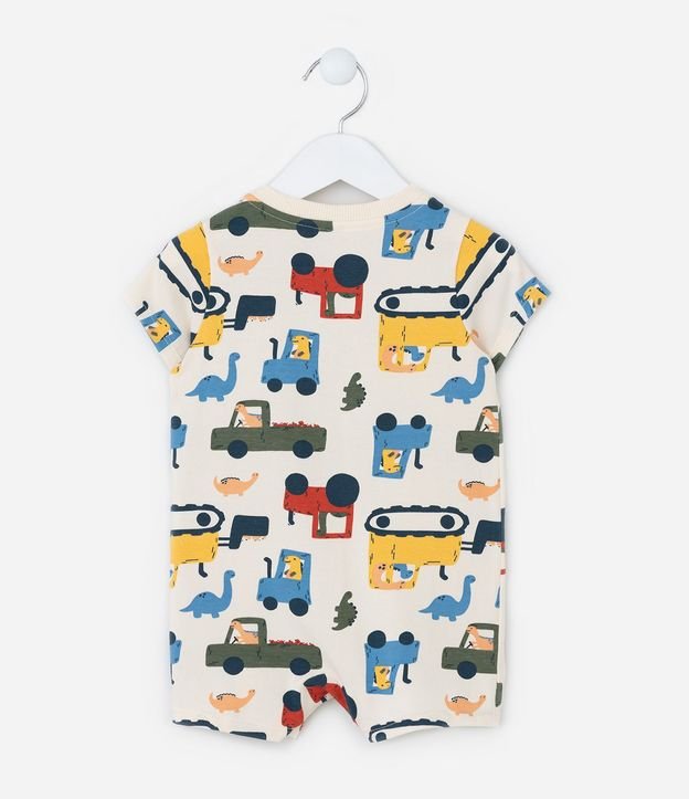 Enterito Infantil con Estampa Carritos - Talle 0 a 18 meses 2