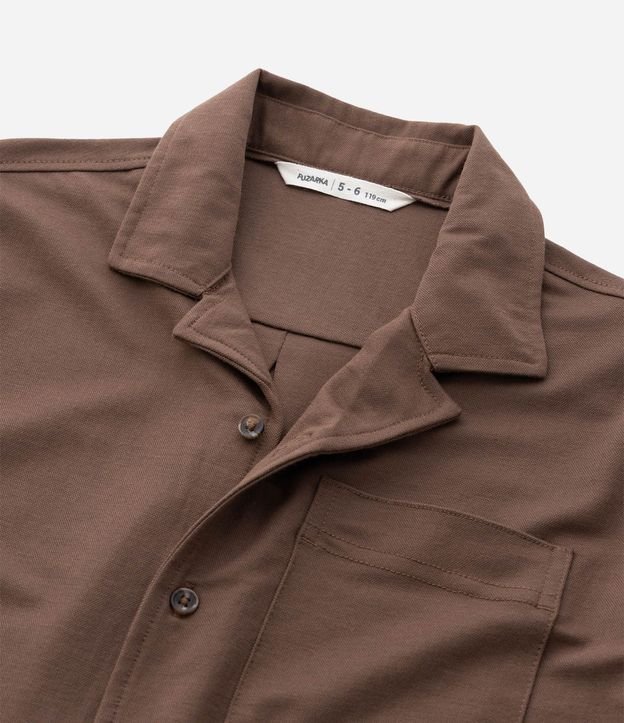 Camisa Infantil en Viscosa con Textura - Talle 5 a 14 años 6