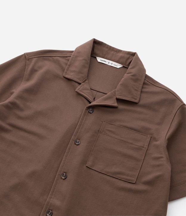 Camisa Infantil en Viscosa con Textura - Talle 5 a 14 años 8