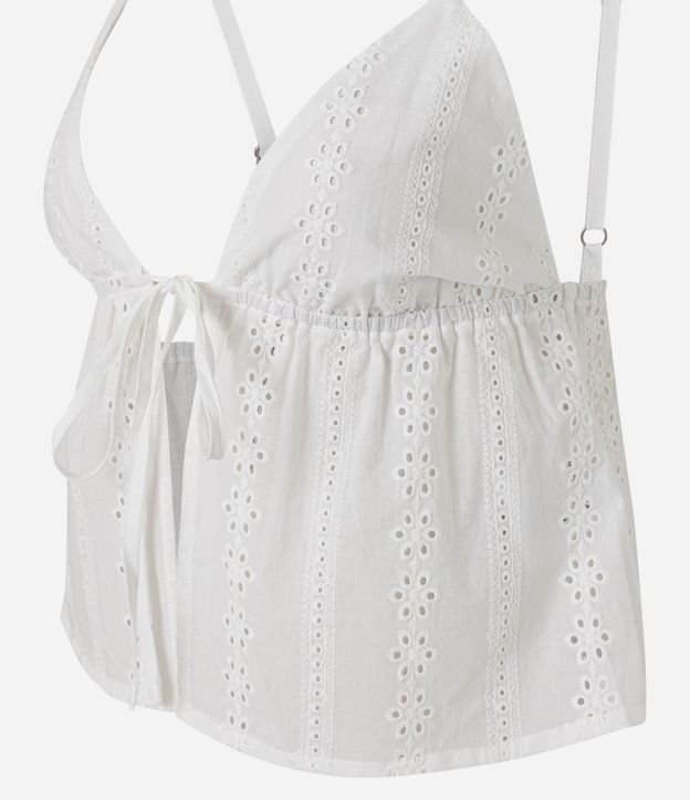 Blusa con Breteles Finos en Viscosa con Textura 6
